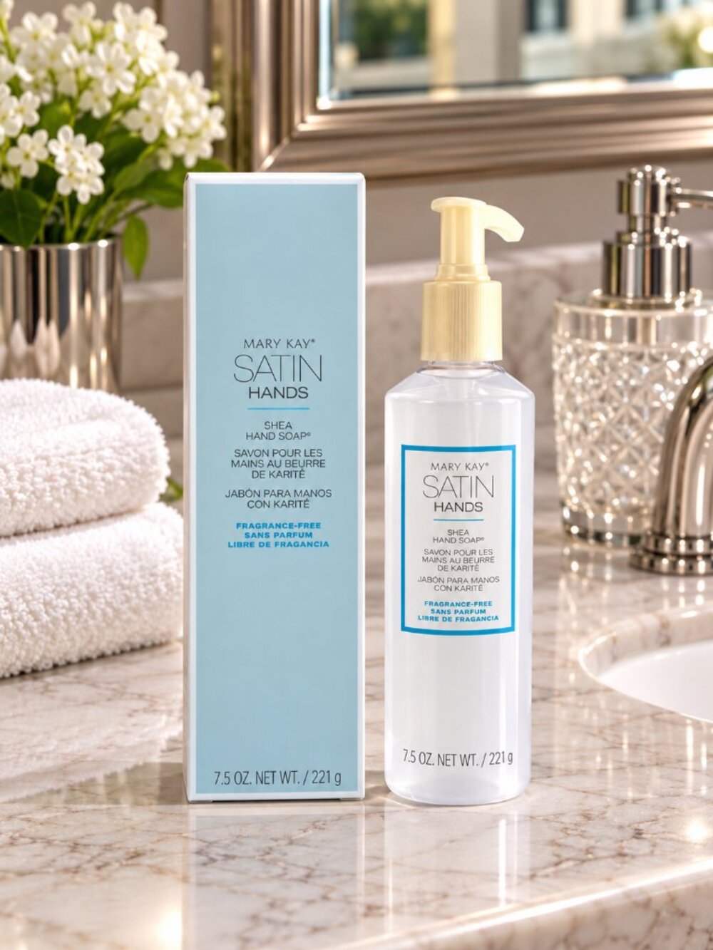Mary Kay Fragrance-Free Satin Hands® Shea Butter Hand Soap 6.5 Oz ✨NIB✨